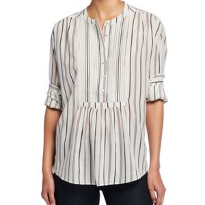 Joie Morit Striped Long-Sleeve Top
